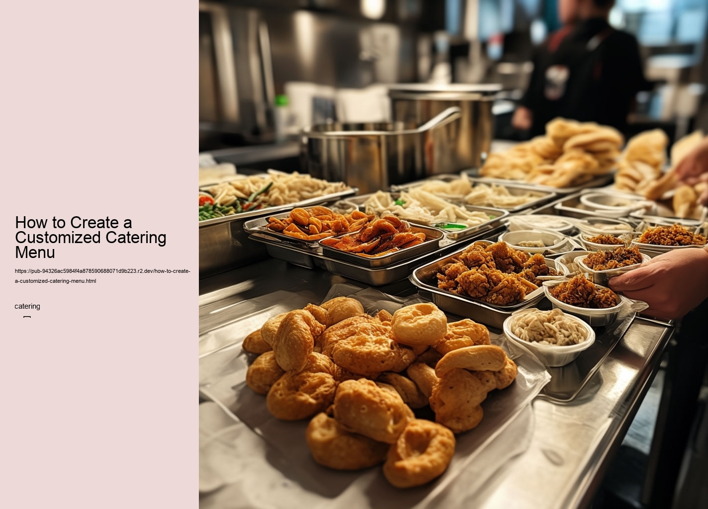 How to Create a Customized Catering Menu